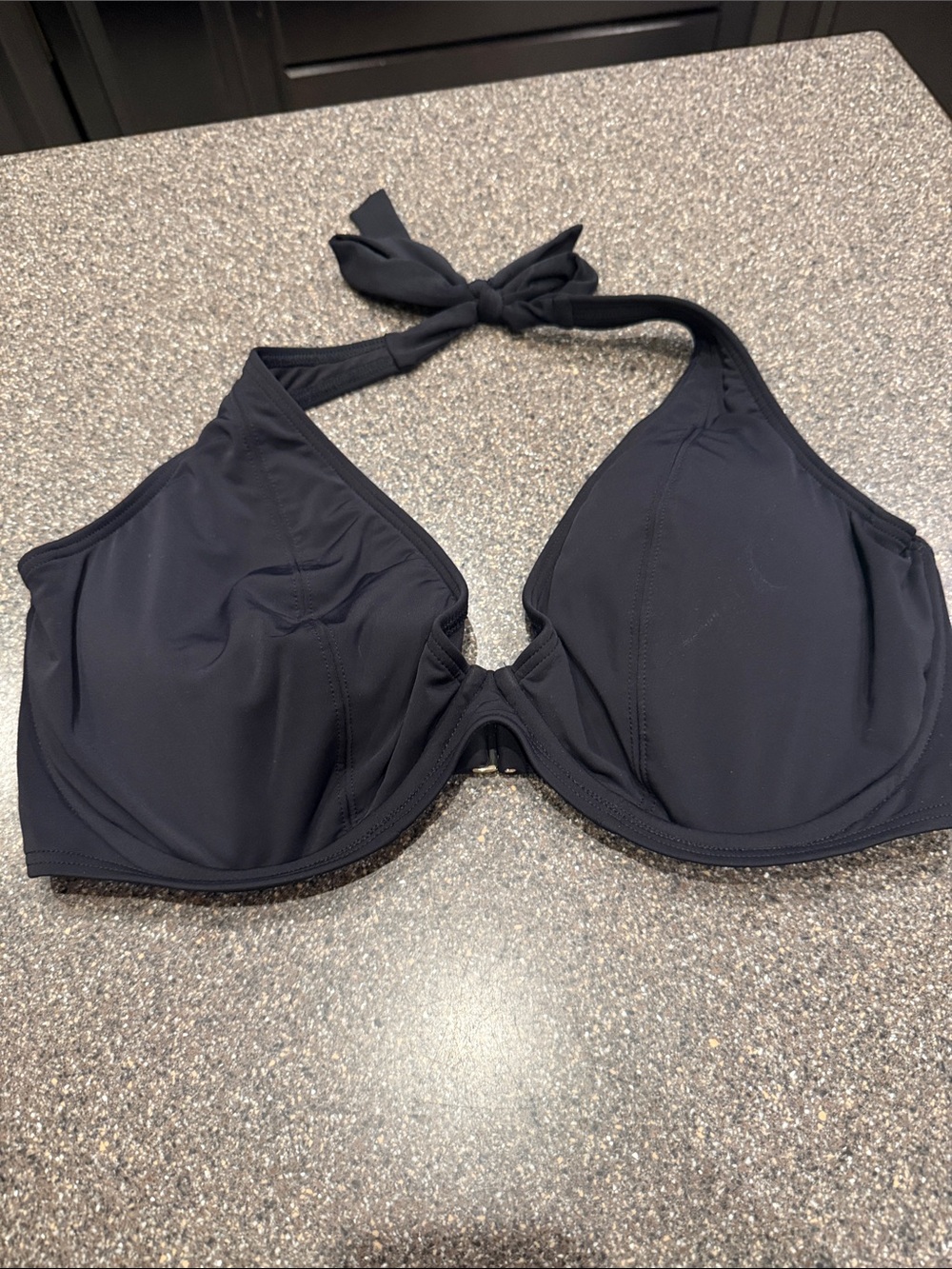 Classic Black Halter Bikini Top - Women Swim